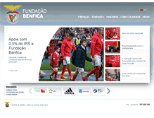 Tablet Screenshot of fundacao.slbenfica.pt